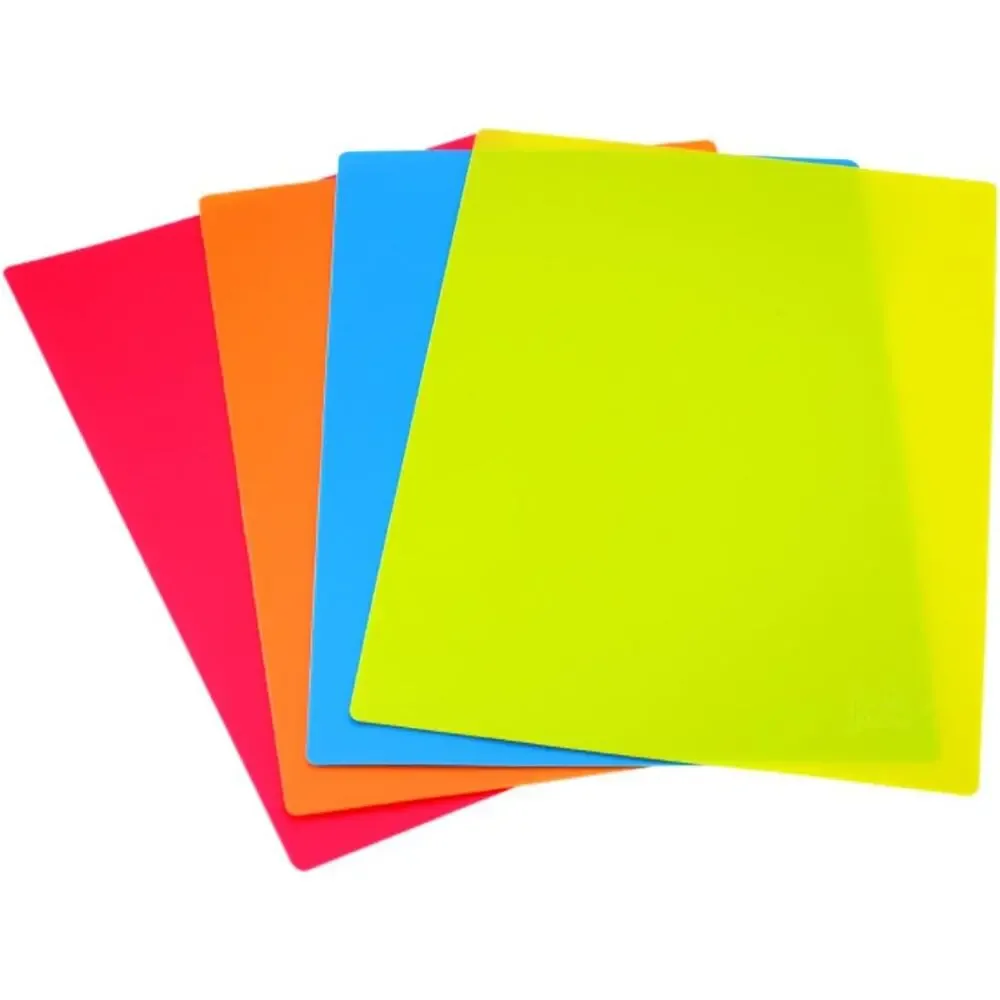 Joie Color Coded Flexible Cutting Mats (4 Pack), Multicolor
